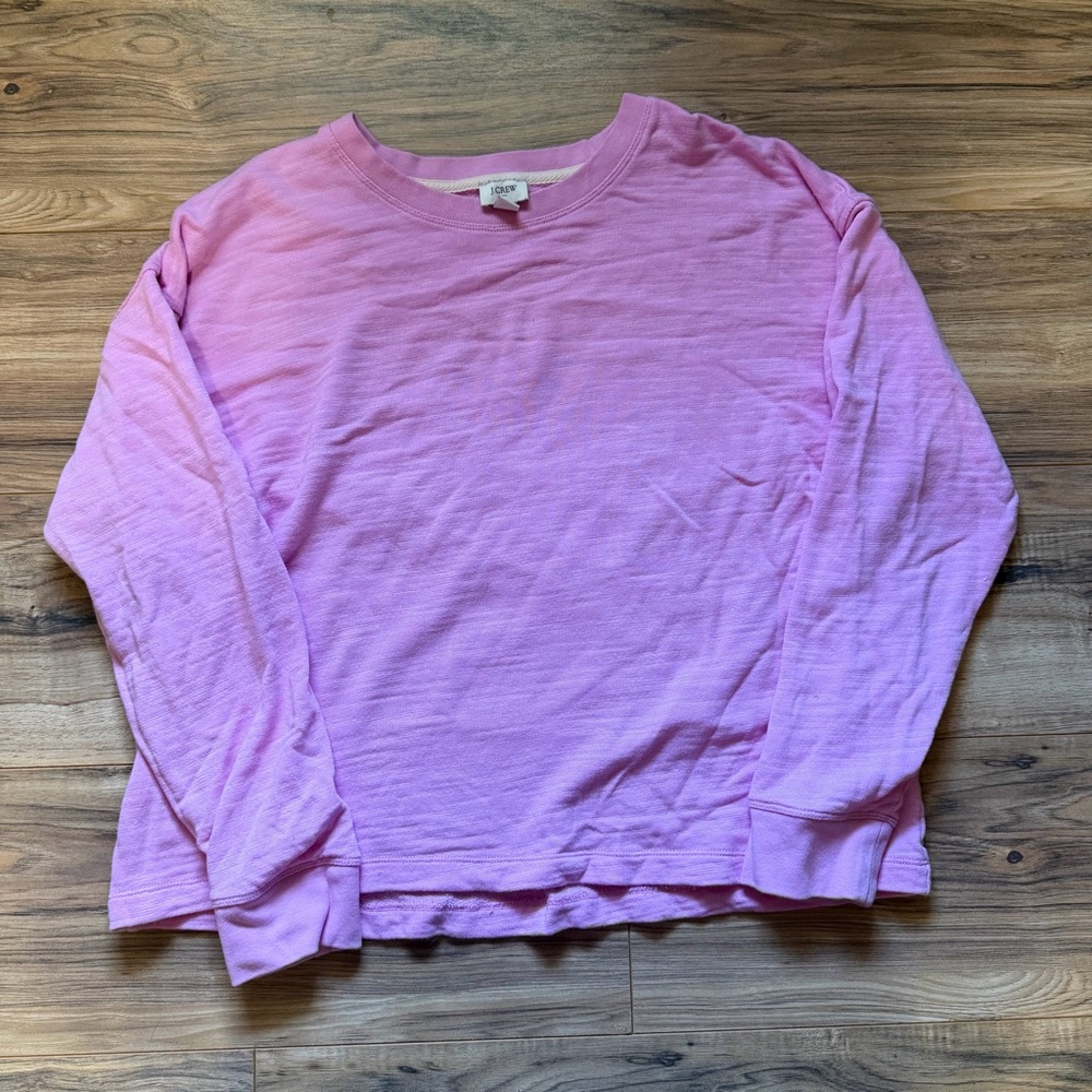 J. Crew Soft Pink Crewneck Top size extra large